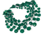 Green Onyx Beads, Gemstone Beads, Wholesale Beads, Bulk Beads, Jewelry Supplies for Jewelry Making, 8.5mm - 11mm, 8" Strand