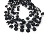 Black Onyx Beads, Gemstone Beads, Wholesale Beads, Bulk Beads, Jewelry Supplies for Jewelry Making, 8mm -9mm, 8" Strand