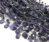 Natural Iolite Beads, Gemstone Beads, Wholesale Beads, Bulk Beads, Jewelry Making Supplies, 8" Strand