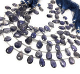 Natural Iolite Beads, Gemstone Beads, Wholesale Beads, Bulk Beads, Jewelry Making Supplies, 8" Strand