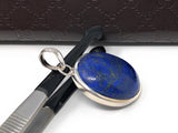 Lapis Lazuli Sterling Silver Gemstone Pendant, Sterling Silver Pendant, 925 Sterling Silver, September Birthstone, Natural Gemstone Pendant