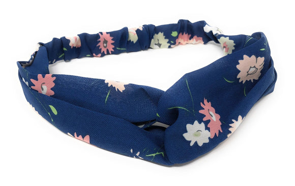 Printed Floral Turban Elastic Headband, Knotted Headwrap for Girls, Turban Elastic Headband for Women, 1 Pc