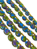 Mohave Copper Turquoise Beads, Gemstone Beads Turquoise Beads, Jewelry Supplies, Bulk Wholesale Beads, 8" Strand