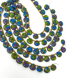 Mohave Copper Turquoise Beads, Gemstone Beads Turquoise Beads, Jewelry Supplies, Bulk Wholesale Beads, 8" Strand