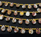 Natural Spiny Oyster Copper Turquoise Beads, Turquoise Beads, Gemstone Beads, Bulk Beads, 8" Strand