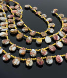 Natural Spiny Oyster Copper Turquoise Beads, Turquoise Beads, Gemstone Beads, Bulk Beads, 8" Strand
