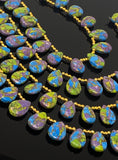 Mohave Copper Turquoise Beads, Gemstone Beads Turquoise Beads, Jewelry Supplies, Bulk Wholesale Beads, 8" Strand