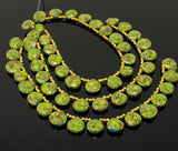 Mohave Green Copper Turquoise Beads, Gemstone Beads Turquoise Beads, Jewelry Supplies, Bulk Wholesale Beads, 8" Strand