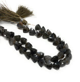7.5" Gray Moonstone Beads, Gemstone Beads, Trillion Shape Briolette Moonstone Wholesale Beads, Bulk Beads
