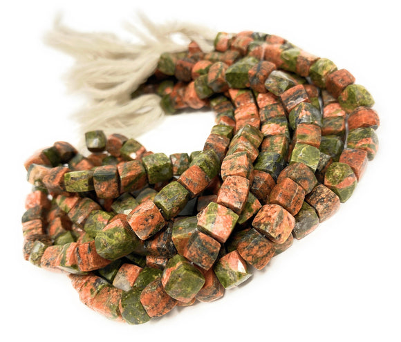 Natural Unakite Jasper Gemstone Beads, Jewelry Supplies forJewelry Making, Wholesale Beads, Bulk Beads, 6-8mm, 8