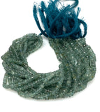 Natural Tourmaline Beads, Gemstone Beads, Green Tourmaline Beads, Bulk Wholesale Beads, Jewelry Supplies, 7.5" Strand