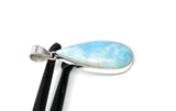 Larimar Pendant, Gemstone Pendant, Bohemian Jewelry, Sterling Silver Pendant, Natural Gemstone Pendant, 51.75 x 17.5mm