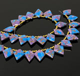 Mohave Copper Turquoise Beads, Gemstone Beads, Healing Crystal Beads, Turquoise Beads, Jewelry Supplies, Bulk Wholesale Beads, 8" Strand