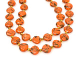 Mohave Orange Copper Turquoise Beads, Gemstone Beads, Wholesale Bulk Beads for DIY Jewelry Making, Jewelry Supplies, 8" Strand