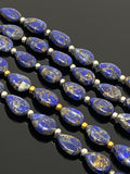 Mohave Lapis Lazuli Copper Beads, Healing Crystal Beads, Gemstone Beads, Lapis Lazuli Beads, Jewelry Supplies, 8" Strand