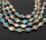 Oyster Copper Turquoise Beads, Turquoise Beads, Healing Crystal, Natural Gemstones, Wholesale Beads, Bulk Beads, 8" Strand