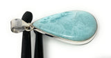 Larimar Pendant, Gemstone Pendant, Bohemian Jewelry, Sterling Silver Pendant, Natural Gemstone Pendant, 50mm x 22.35mm