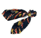 Printed Scrunchies for Women, Ponytail Holder Hair Tie for Girls, Long Tail Scarf Scrunchies for Women, Gifts for Girls