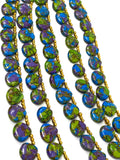 Mohave Copper Turquoise Beads, Gemstone Beads Turquoise Beads, Jewelry Supplies, Bulk Wholesale Beads, 8" Strand