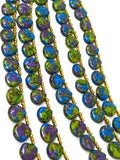 Mohave Copper Turquoise Beads, Gemstone Beads Turquoise Beads, Jewelry Supplies, Bulk Wholesale Beads, 8" Strand