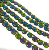 Mohave Copper Turquoise Beads, Gemstone Beads Turquoise Beads, Jewelry Supplies, Bulk Wholesale Beads, 8" Strand