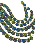 Mohave Copper Turquoise Beads, Gemstone Beads Turquoise Beads, Jewelry Supplies, Bulk Wholesale Beads, 8" Strand