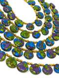 Mohave Copper Turquoise Beads, Gemstone Beads Turquoise Beads, Jewelry Supplies, Bulk Wholesale Beads, 8" Strand