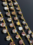 Natural Spiny Oyster Copper Turquoise Beads, Turquoise Beads, Gemstone Beads, Bulk Beads, 8" Strand