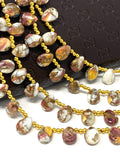 Natural Spiny Oyster Copper Turquoise Beads, Turquoise Beads, Gemstone Beads, Bulk Beads, 8" Strand