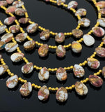 Natural Spiny Oyster Copper Turquoise Beads, Turquoise Beads, Gemstone Beads, Bulk Beads, 8" Strand