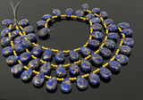 Mohave Lapis Lazuli Copper Beads, Healing Crystal Beads, Gemstone Beads, Lapiz Lazuli Beads, Jewelry Supplies, 8" Strand