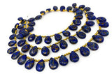 Mohave Lapis Lazuli Copper Beads, Healing Crystal Beads, Gemstone Beads, Lapiz Lazuli Beads, Jewelry Supplies, 8" Strand