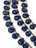 Mohave Lapis Lazuli Copper Beads, Healing Crystal Beads, Gemstone Beads, Lapiz Lazuli Beads, Jewelry Supplies, 8" Strand
