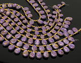 Mohave Purple Copper Turquoise Beads, Gemstone Beads, Wholesale Bulk Beads for DIY Jewelry Making, Jewelry Supplies, 8" Strand