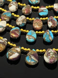 Oyster Copper Turquoise Beads, Turquoise Beads, Healing Crystal, Natural Gemstones, Wholesale Beads, Bulk Beads, 8" Strand