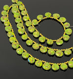 Mohave Green Copper Turquoise Beads, Gemstone Beads Turquoise Beads, Jewelry Supplies, Bulk Wholesale Beads, 8" Strand