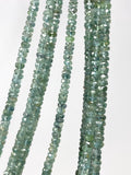 Natural Tourmaline Beads, Gemstone Beads, Green Tourmaline Beads, Bulk Wholesale Beads, Jewelry Supplies, 7.5" Strand