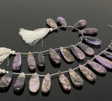 Natural Charoite Gemstone Beads, Jewelry Supplies for Jewelry Making, Wholesale Beads, Bulk Beads, 8” Strand