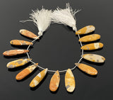 Natural Jasper Gemstone Beads, Jasper Beads for Jewelry Making, Wholesale Bulk Beads, 8” Str/ 12 Pcs