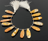 Natural Jasper Gemstone Beads, Jasper Beads for Jewelry Making, Wholesale Bulk Beads, 8” Str/ 12 Pcs