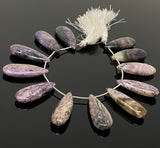 Natural Charoite Gemstone Beads, Jewelry Supplies for Jewelry Making, Wholesale Beads, Bulk Beads, 8” Strand