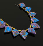 Mohave Copper Turquoise Beads, Gemstone Beads, Healing Crystal Beads, Turquoise Beads, Jewelry Supplies, Bulk Wholesale Beads, 8" Strand