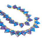 Mohave Copper Turquoise Beads, Gemstone Beads, Healing Crystal Beads, Turquoise Beads, Jewelry Supplies, Bulk Wholesale Beads, 8" Strand