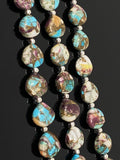 Oyster Copper Turquoise Beads, Turquoise Beads, Healing Crystal, Natural Gemstones, Wholesale Beads, Bulk Beads, 8" Strand