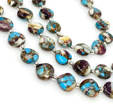 Oyster Copper Turquoise Beads, Turquoise Beads, Healing Crystal, Natural Gemstones, Wholesale Beads, Bulk Beads, 8" Strand
