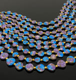 Mohave Copper Turquoise Beads, Gemstone Beads, Healing Crystal Beads, Turquoise Beads, Jewelry Supplies, Bulk Wholesale Beads, 8" Strand