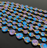 Mohave Copper Turquoise Beads, Gemstone Beads, Healing Crystal Beads, Turquoise Beads, Jewelry Supplies, Bulk Wholesale Beads, 8" Strand