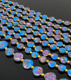 Mohave Copper Turquoise Beads, Gemstone Beads, Healing Crystal Beads, Turquoise Beads, Jewelry Supplies, Bulk Wholesale Beads, 8" Strand