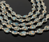 Mohave Neon Apatite Copper Turquoise Beads, Gemstone Beads, Healing Crystal, Apatite Beads, Jewelry Supplies, Bulk Beads, 8" Strand