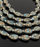 Mohave Neon Apatite Copper Turquoise Beads, Gemstone Beads, Healing Crystal, Apatite Beads, Jewelry Supplies, Bulk Beads, 8" Strand